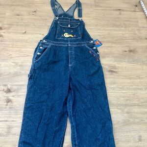 Looney  Toones Blue  Denim Women Jeans Overalls size XL Y2K
